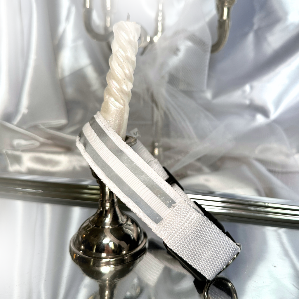 ❄️ Collier LED + bandana – Pack complet Blanc